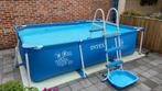 Intex zwembad COMPLEET met zandfilterpomp, zonnepaneel,....., Tuin en Terras, 200 tot 400 cm, Gebruikt, Rechthoekig, Opzetzwembad