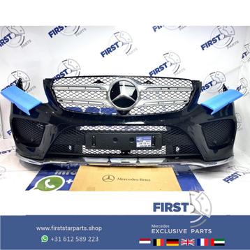 W166 GLE43 AMG VOORBUMPER ZWART origineel Mercedes COMPLEET  beschikbaar voor biedingen