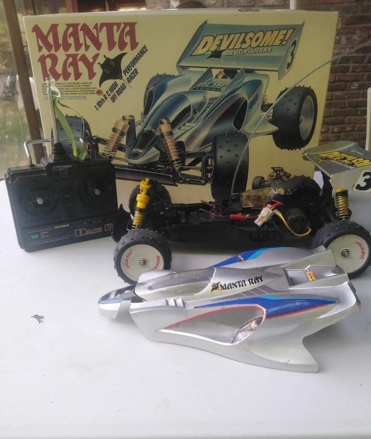 Tamiya manta ray 58087 vintage, Hobby en Vrije tijd, Modelbouw | Radiografisch | Auto's, Gebruikt, Ophalen of Verzenden