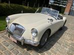 MG A  roadster 1956, Auto's, Achterwielaandrijving, Zwart, 4 cilinders, Cabriolet