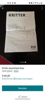 KRITTER Cadre lit et barrière de sécurité, blanc, 70x160 cm - IKEA