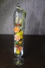 Lambein Gent Hoge stolp met kunstbloemen, Ophalen of Verzenden, Gebruikt