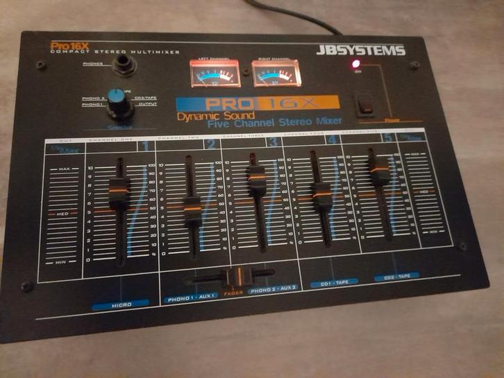 JB systems mengpaneel 5 kanalen, Audio, Tv en Foto, Professionele apparaten, Zo goed als nieuw, Audio, Ophalen of Verzenden