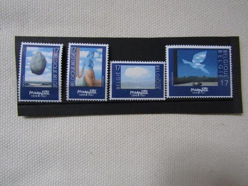 Oude postzegels van MAGRITTE - surrealistische schilderijen, Postzegels en Munten, Postzegels | Europa | België, Postfris, Orginele gom