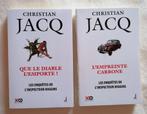 2 livres Inspecteur Higgins de Christian Jacq, Livres, Romans, Enlèvement ou Envoi