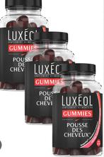 3 boîtes gummies Luxéol "Pousse des cheveux", Enlèvement ou Envoi, Soin des cheveux ou Soin réparateur des cheveux, Neuf