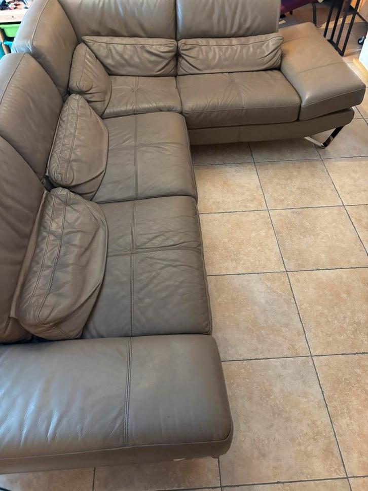 Hoeksalon calia italia (100% leder), Huis en Inrichting, Zetels | Complete zithoeken, Gebruikt, Leer, Ophalen