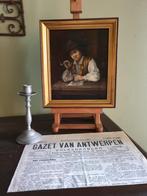 Schilderij, opstart Gazet Van Antwerpen, Ophalen of Verzenden