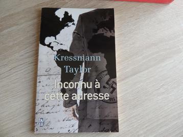 Livre - Inconnu à cette adresse 2014 beschikbaar voor biedingen