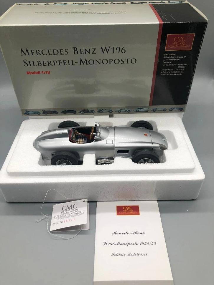 1:18 CMC Mercedes Benz W196 Siberpfeil Monoposto, Hobby en Vrije tijd, Modelauto's | 1:18, Nieuw, Motor, Overige merken, Verzenden