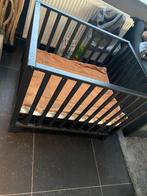 Baby park zwart, Kinderen en Baby's, Ophalen, Gebruikt, Vierkant, In hoogte verstelbaar