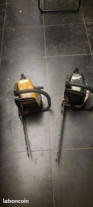 Lot de 2 tronçonneuses McCulloch – à réparer / pour pièces, Enlèvement, Utilisé