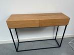 Bijzetkastje in hout met metalen poten, Huis en Inrichting, Tafels | Sidetables, Ophalen, Zo goed als nieuw