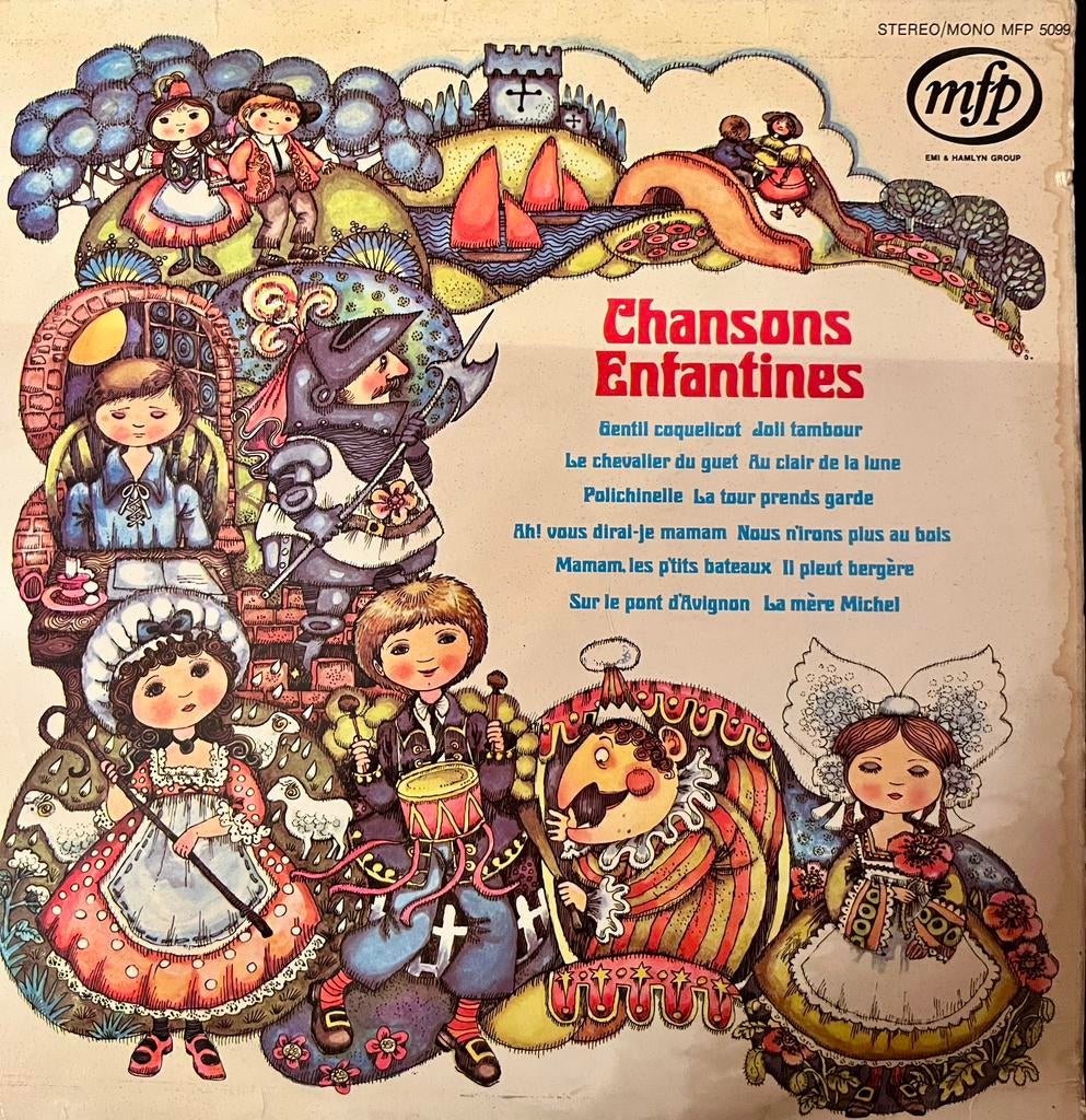 Vinyles chansons enfantines, Ophalen of Verzenden, Zo goed als nieuw