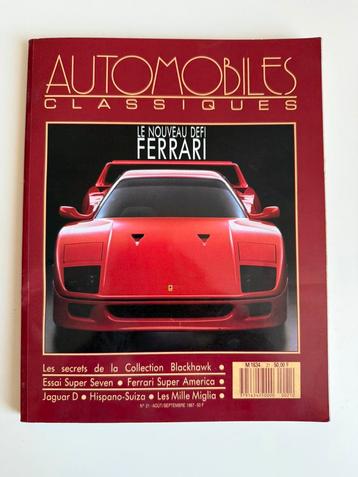 Magazine Automobiles Classiques Num 21 Aout / Septembre 1987 beschikbaar voor biedingen
