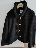 Zwart teddy jasje  "ZARA", Kleding | Dames, Jassen | Winter, Maat 38/40 (M), Verzenden, Nieuw, Zara