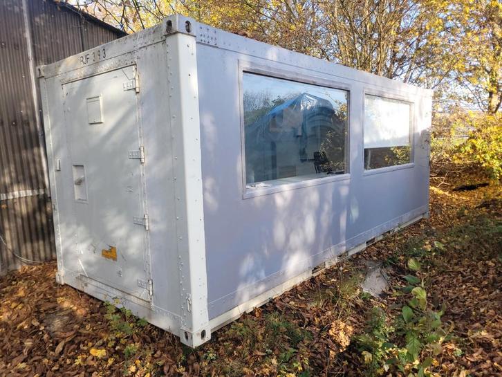 Kantoorunit 20ft 6x2.4 schaftkeer zeecontainer woonunit tiny, Zakelijke goederen, Machines en Bouw | Keten en Containers, Ophalen