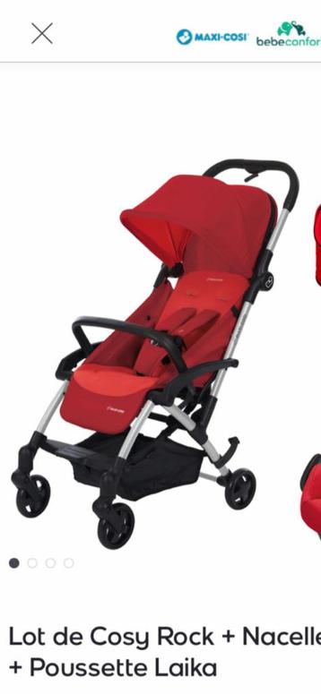 Marcheur bébé + poussette + cosy + nacelle, Avec siège auto, Comme neuf, Enlèvement, Poussette