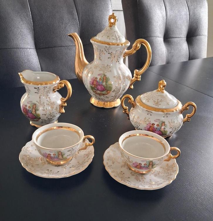 Porseleinen antieke theeservies van Bavaria, Antiek en Kunst, Antiek | Servies compleet, Ophalen