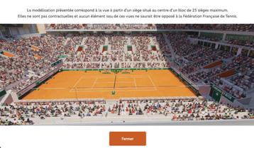2 Places finale homme Roland garros 2025 beschikbaar voor biedingen