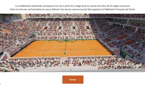 2 Places finale homme Roland garros 2025, Sport en Fitness, Overige Sport en Fitness, Nieuw, Ophalen of Verzenden