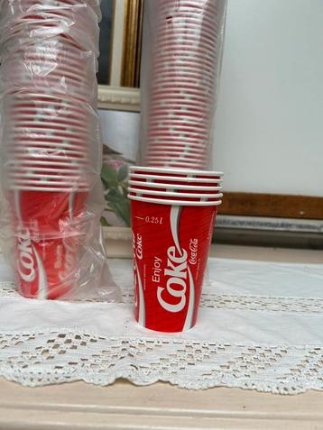 Vintage cola wegwerp bekertjes, Enlèvement, Comme neuf