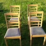 Eetstoelen hout, Ophalen, Gebruikt, Hout