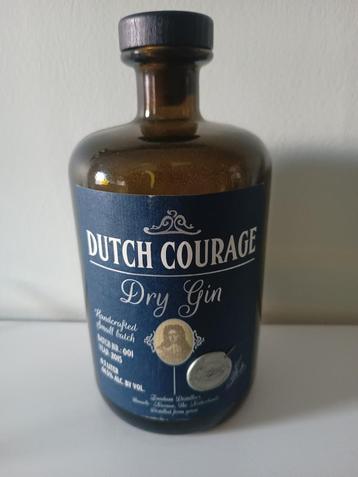 Lege fles Dutch Courage Dry Gin 07 L 44.5% beschikbaar voor biedingen