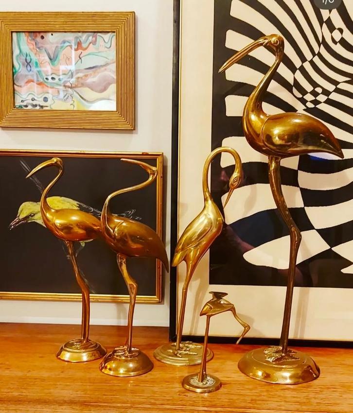 Messing vogels, Antiek en Kunst, Antiek | Brons en Koper, Koper, Ophalen of Verzenden