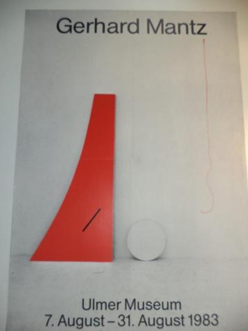 1983 VTG Gerhard Mantz affiche expo ULM abstract geometrisch beschikbaar voor biedingen