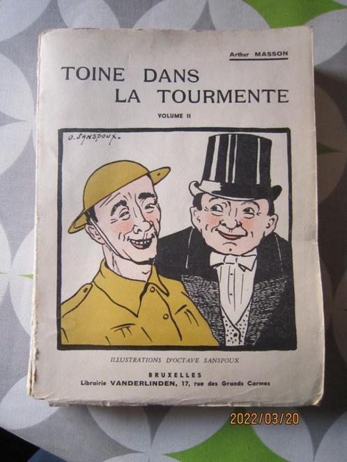 Livre ""Toine dans la tourmente" (volume 2) d'Arthur Masson, Livres, Romans, Utilisé, Envoi