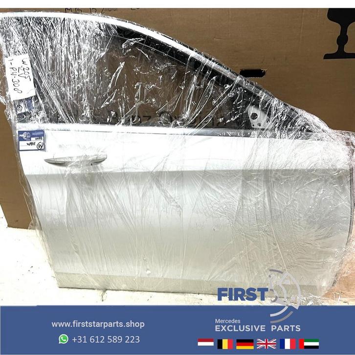 W205 DEUR RECHTS VOOR WIT Mercedes C Klasse RECHTER PORTIER, Auto-onderdelen, Carrosserie, Deur, Mercedes-Benz, Voor, Rechts, Gebruikt