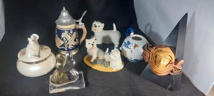 Lotje brocante artikelen 7 stuks, Antiek en Kunst, Curiosa en Brocante, Ophalen of Verzenden