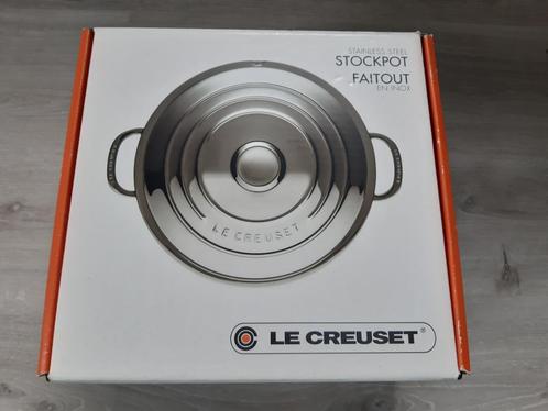 Le Creuset Kookpan Hoog in RVS Signature 6.6 liter (NIEUW), Maison & Meubles, Cuisine | Casseroles & Poêles, Neuf, Poêle à frire ou Sauteuse