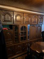 Eiken kast met tafel en stoelen, Huis en Inrichting, Ophalen, Zo goed als nieuw