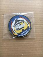 Rubberen Badge  - 40 SQN - NH90  Basis Koksijde Fire Rescue, Ophalen of Verzenden, Nieuw, Patch, Badge of Embleem