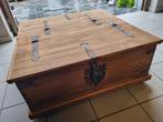 €100 Salontafel/-koffer in massief hout uit Mexico., Huis en Inrichting, Woonaccessoires | Kisten, Ophalen, Nieuw