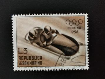 Saint-Marin 1955 - sports - Jeux olympiques d'hiver, Enlèvement ou Envoi, Affranchi