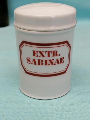 Antieke apotheek pot circa 19de eeuw. Porselein Zeldzaam  beschikbaar voor biedingen