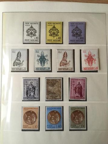 Postzegels Vaticaan 1963 tem 1978 in Lindneralbum Postfris  beschikbaar voor biedingen