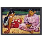 Tahitiaanse vrouwen op het strand - Paul Gauguin canvas + ba, Nieuw, Print, 50 tot 75 cm, Oorspronkelijke maker