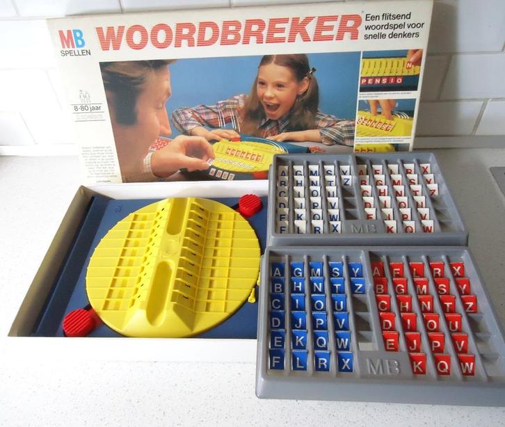 Vintage spel "Woordbreker" van MB in prima staat !, Hobby en Vrije tijd, Gezelschapsspellen | Bordspellen, Gebruikt, Een of twee spelers