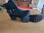 damesbottine,kleur zwart,leder,maat 38, NIEUW, Kleding | Dames, Schoenen, Ophalen of Verzenden, Nieuw, Zwart