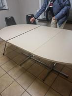 Witte Tafel Ovaal Uittrekbaar, Huis en Inrichting, Tafels | Eettafels, Ophalen, 200 cm of meer, 50 tot 100 cm, Vijf personen of meer