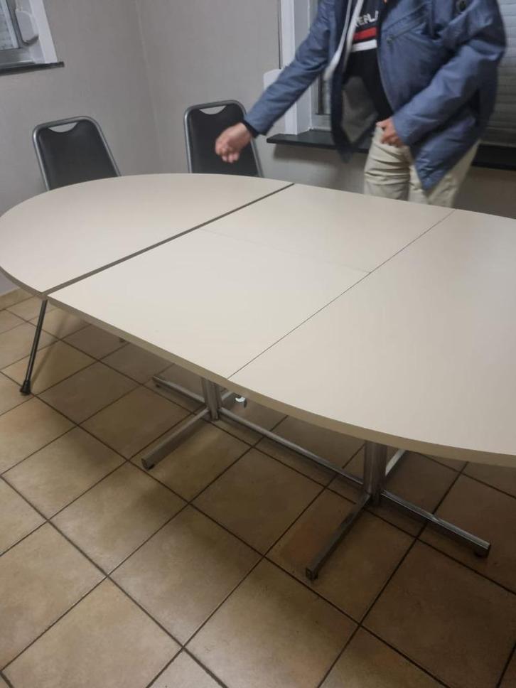 Witte Tafel Ovaal Uittrekbaar, Huis en Inrichting, Tafels | Eettafels, 50 tot 100 cm, 200 cm of meer, Vijf personen of meer, Ovaal