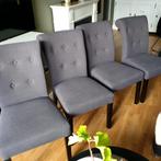 Stoelen eetkamer, Huis en Inrichting, Ophalen of Verzenden, Grijs, Vier