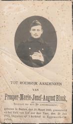 Gesneuvelde Prosper Block Balen-aan den Yzer 1915, Ophalen of Verzenden