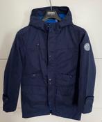 Blauwe jas met capuchon - Okaïdi Maat: 140 cm/10 jaar, Ophalen, Gebruikt, Okaidi,…, Trui of Vest