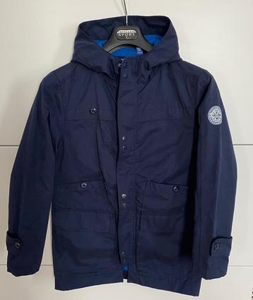 Blauwe jas met capuchon - Okaïdi Maat: 140 cm/10 jaar beschikbaar voor biedingen