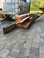 Partij houten balken, Tuin en Terras, Ophalen, Zo goed als nieuw, Balken